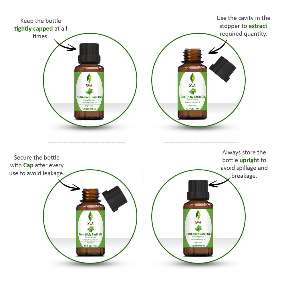 Diffuser with SVA Holy Tulsi Essential Oil aroma
