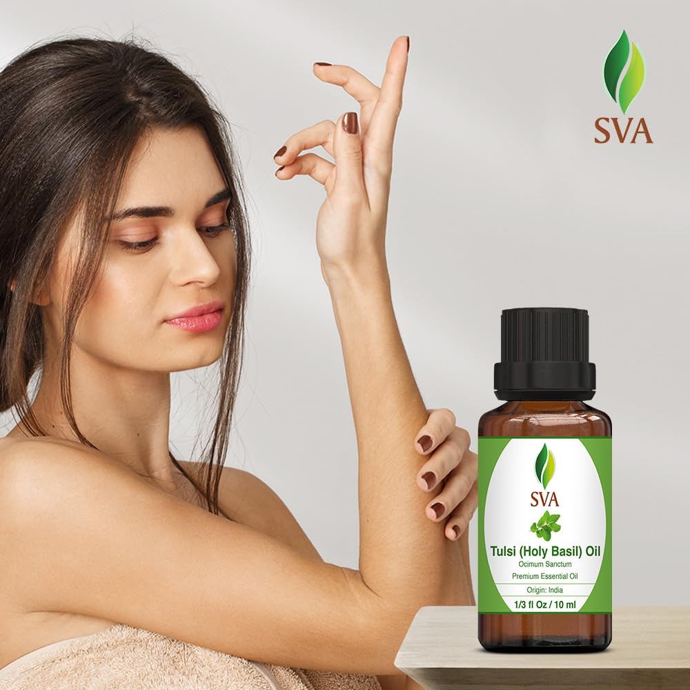 Massage using SVA Holy Tulsi Essential Oil (diluted in carrier oil)
