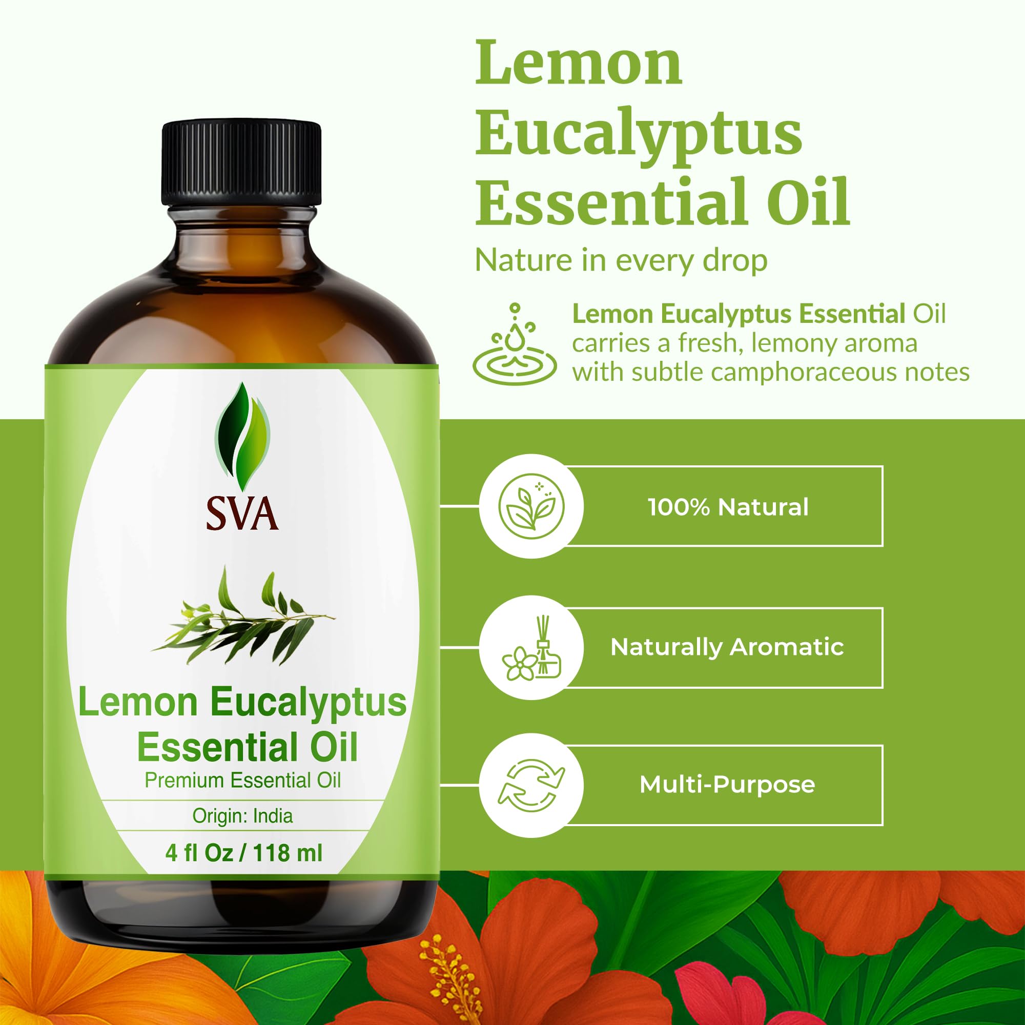 Diffuser releasing citrusy aroma with SVA Lemon Eucalyptus oil