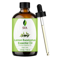 SVA Lemon Eucalyptus Essential Oil bottle 4 oz with label