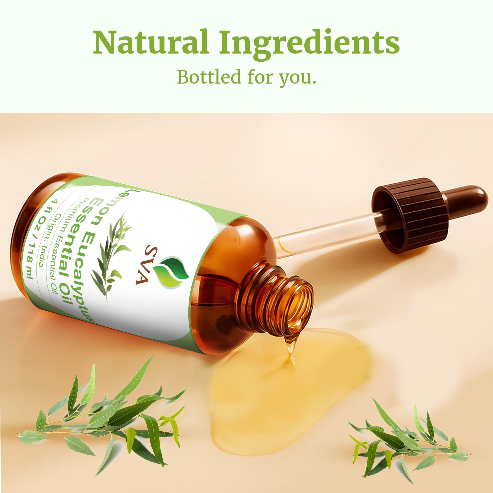 Dropper of SVA Lemon Eucalyptus Essential Oil