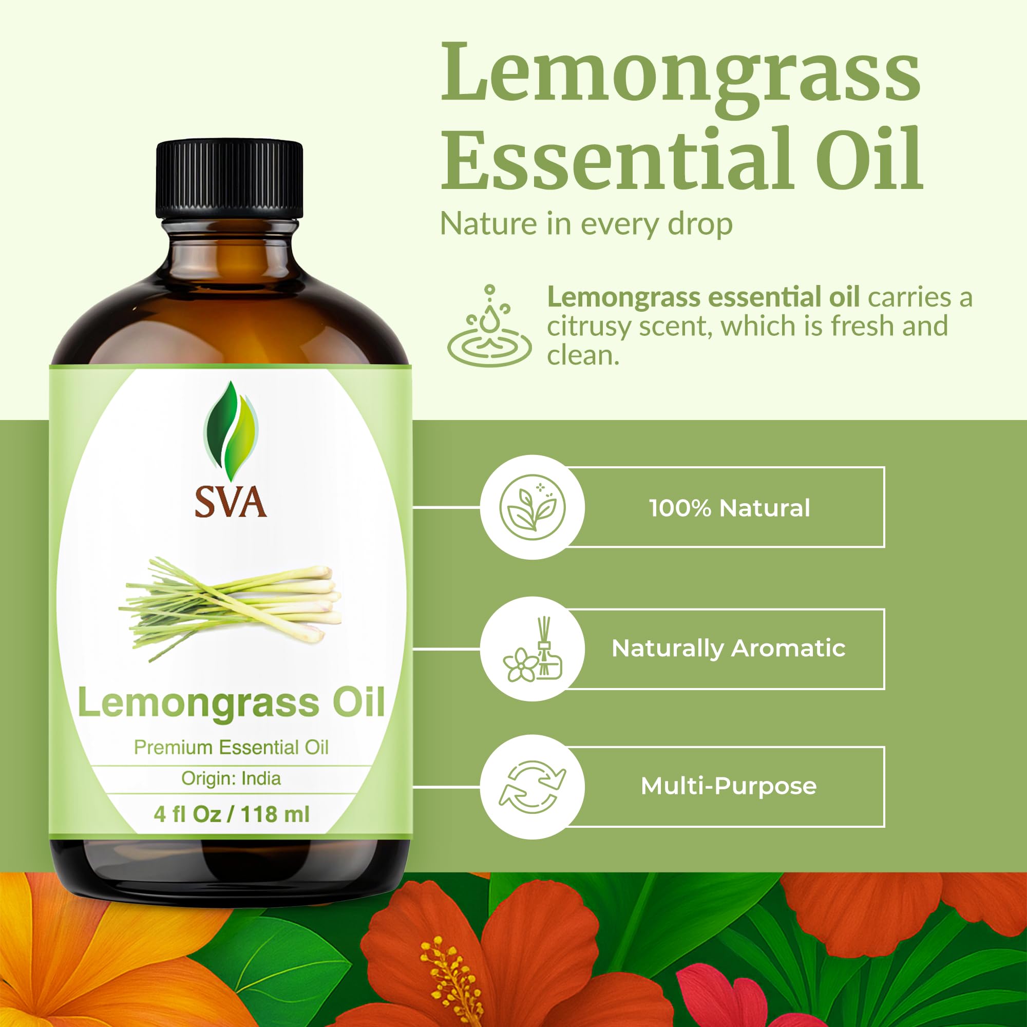 Lemongrass essential oil being used in a diffuser
