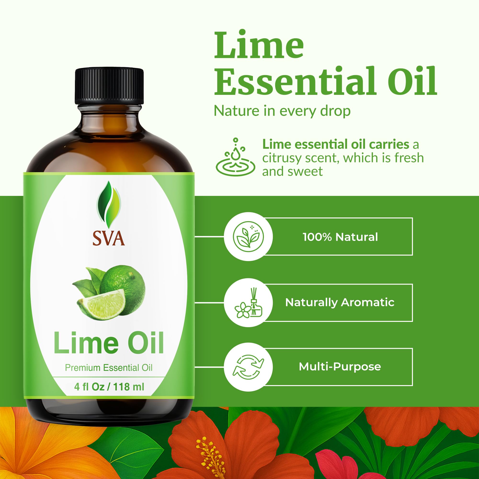 Lime essential oil diffuser emitting citrus aroma