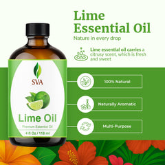 Lime essential oil diffuser emitting citrus aroma