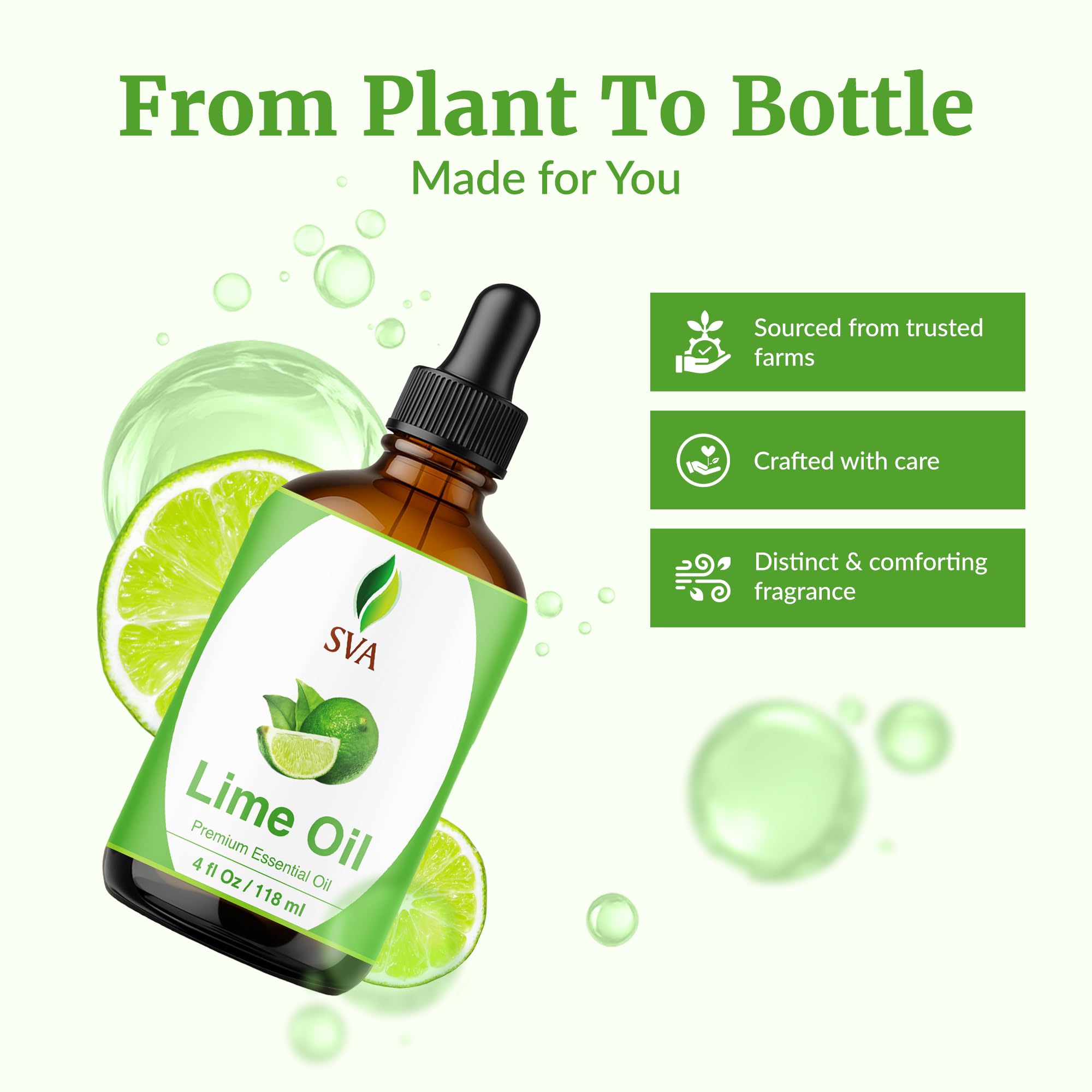 Lime essential oil for hair care and scalp massage