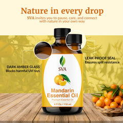 Mandarin essential oil used in soaps and bath products