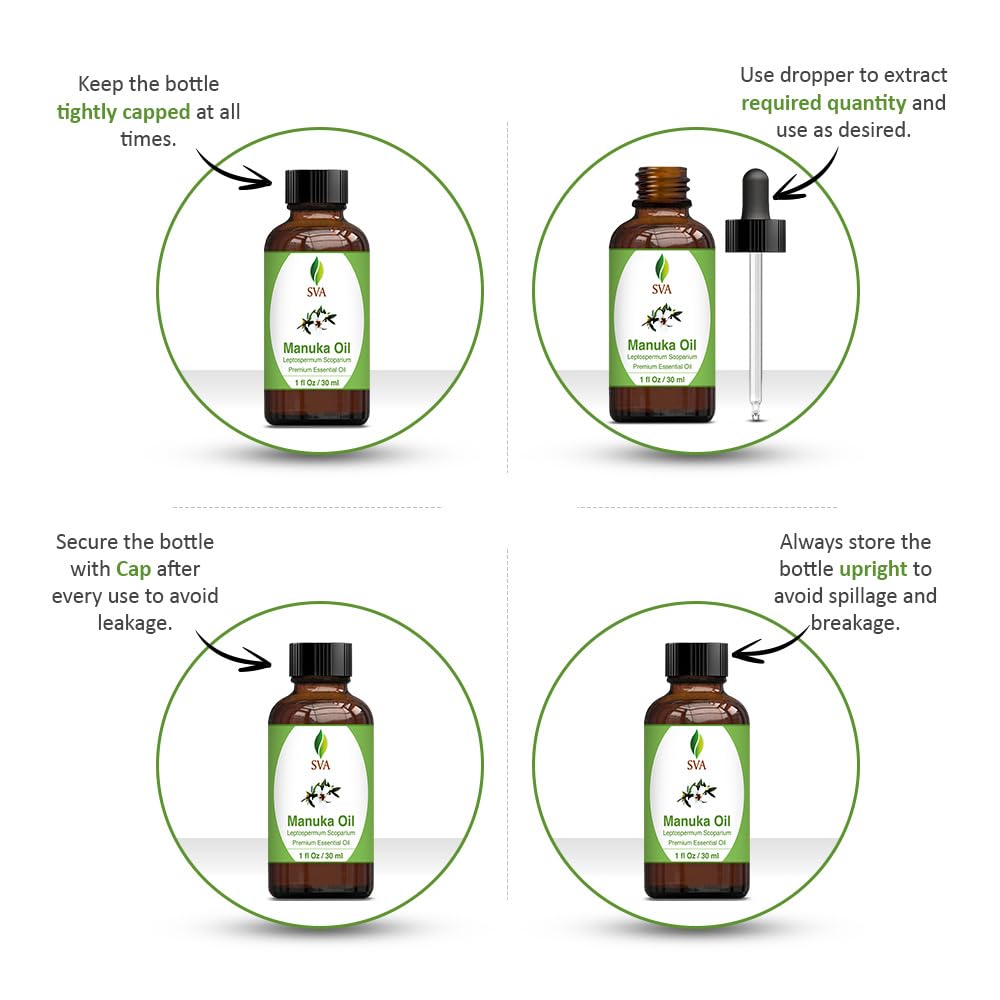 Manuka essential oil being used with a diffuser