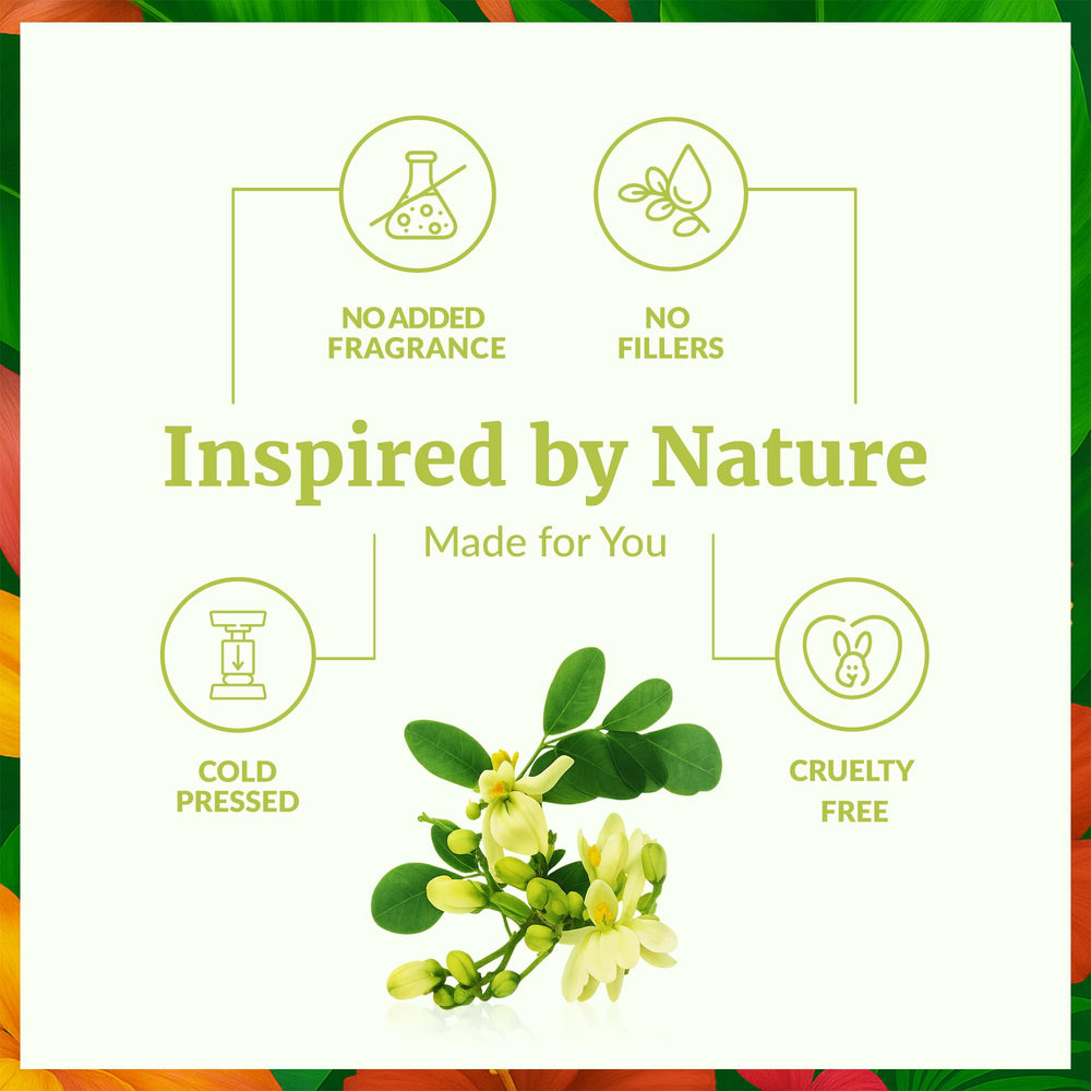 Moringa Seed Oil bottle label branding