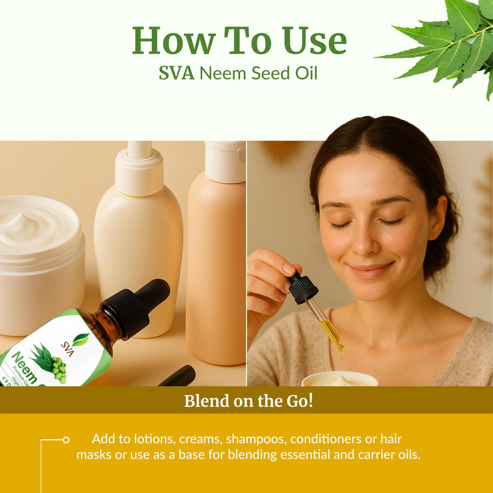 Neem oil for hair care and scalp massage