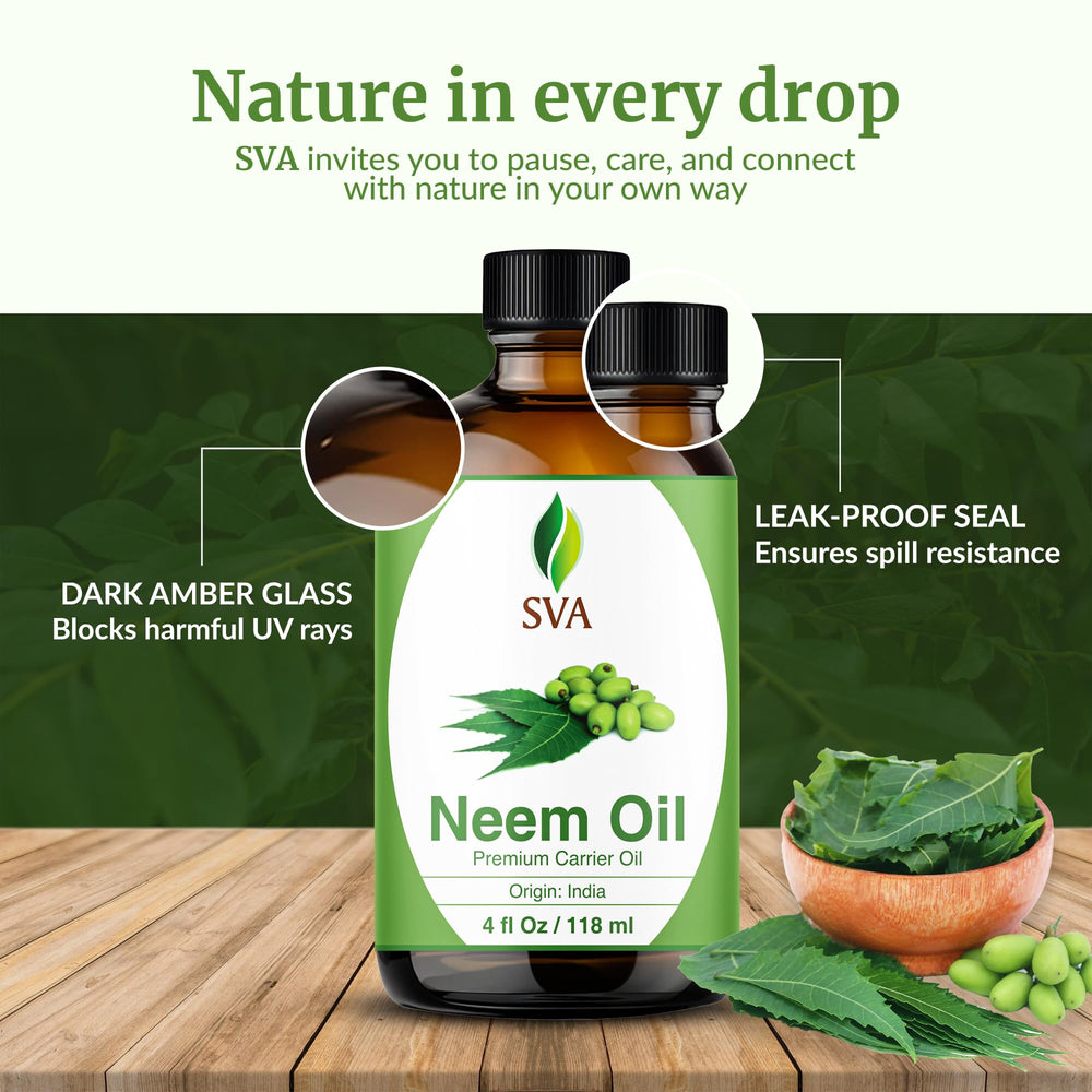 Neem oil used for skin massage