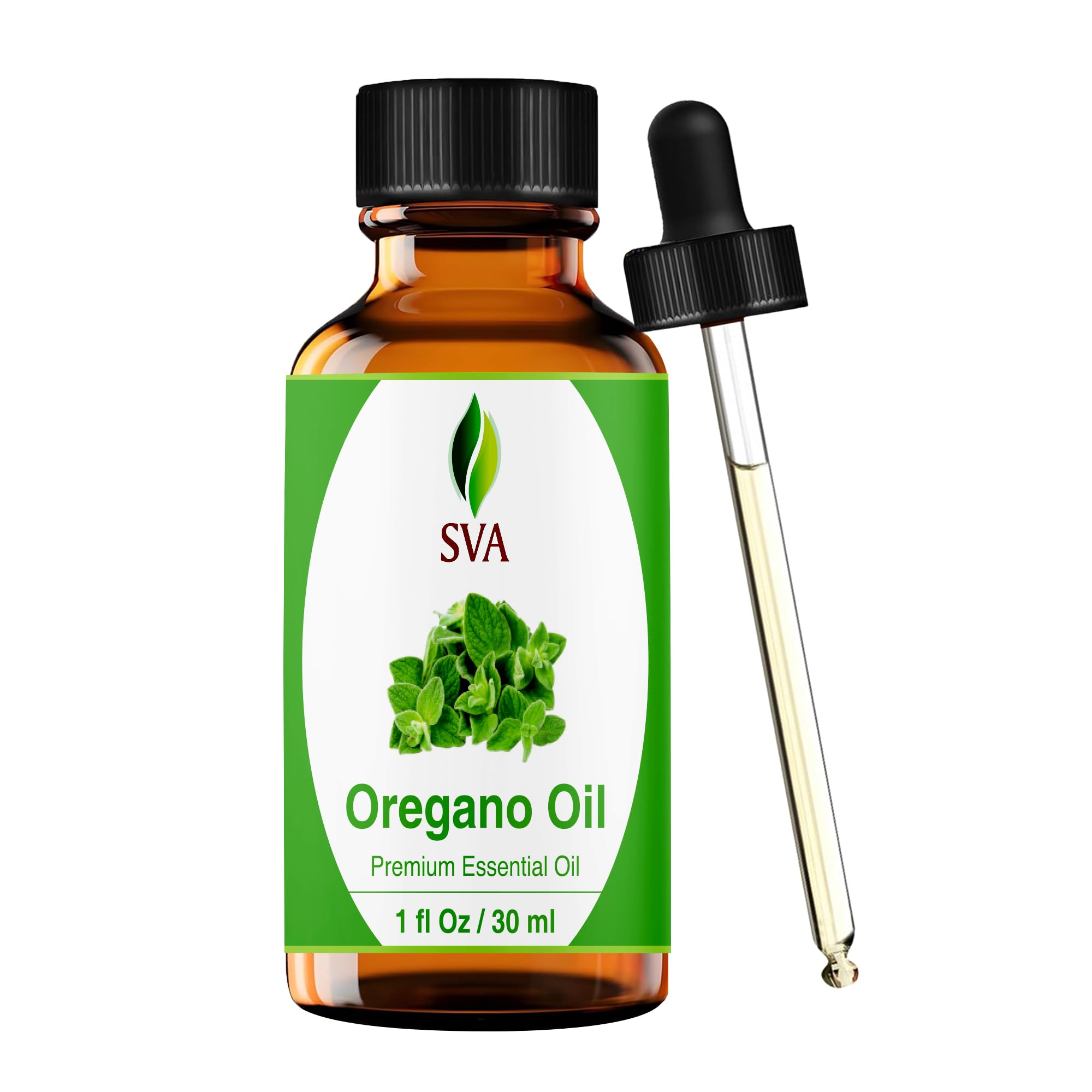 SVA Oregano Essential Oil 1 oz bottle with dropper