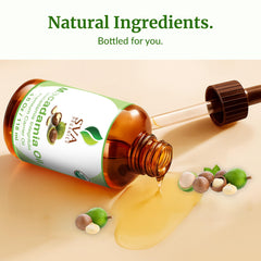 SVA Organics Macadamia Oil packaging and bottle