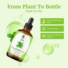 Peppermint essential oil used in soap and candle making