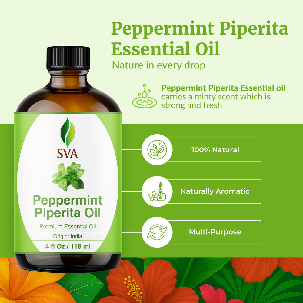 Steam-distilled Peppermint Oil close-up