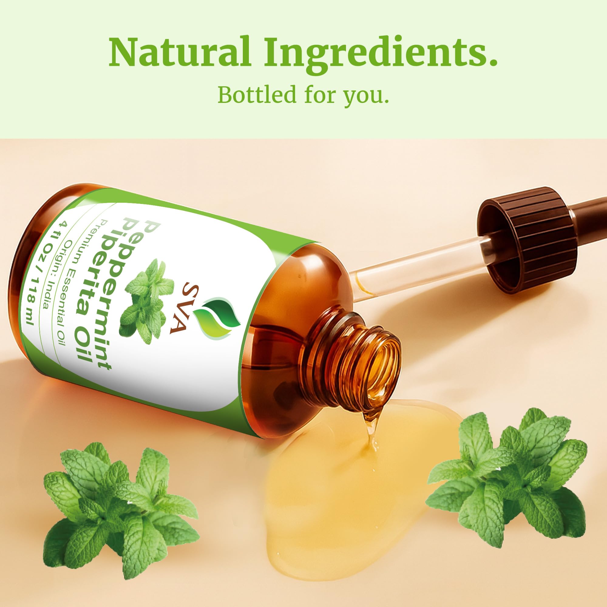 Peppermint essential oil for candle making
