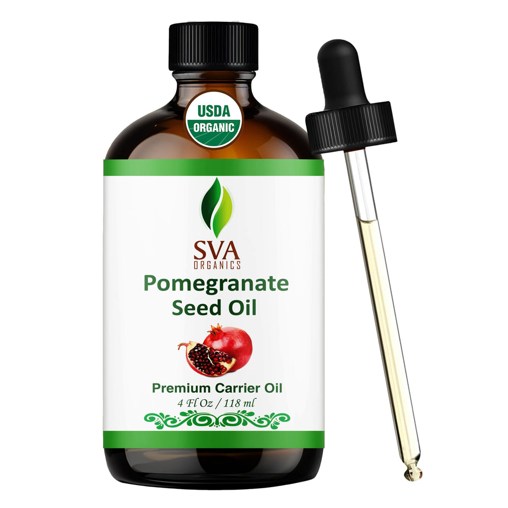SVA Pomegranate Seed Organic Oil 4oz bottle with dropper