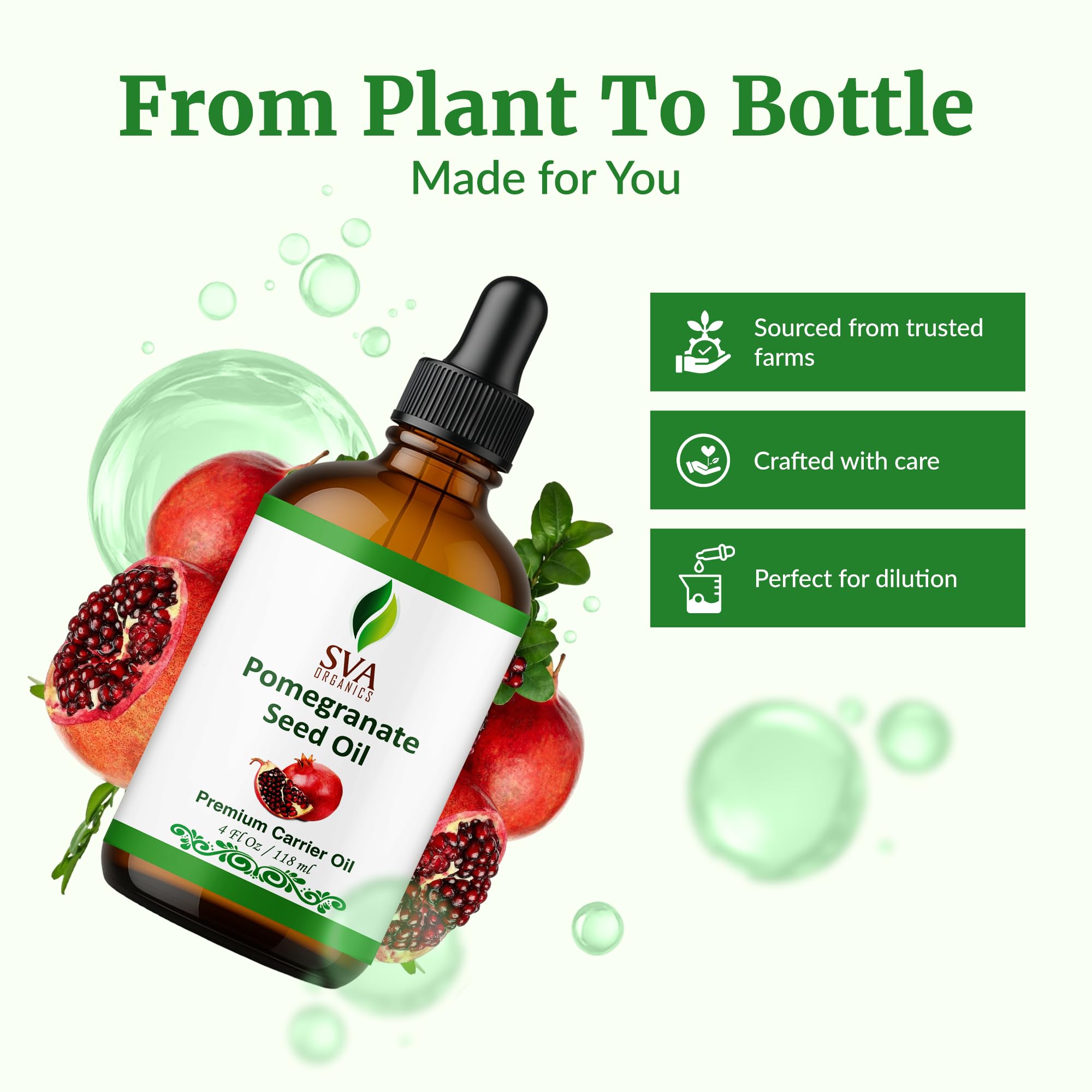 Applying Pomegranate Seed Oil to the face