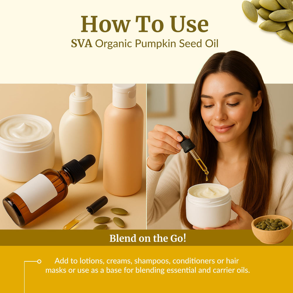 Using pumpkin seed oil for scalp and skin application