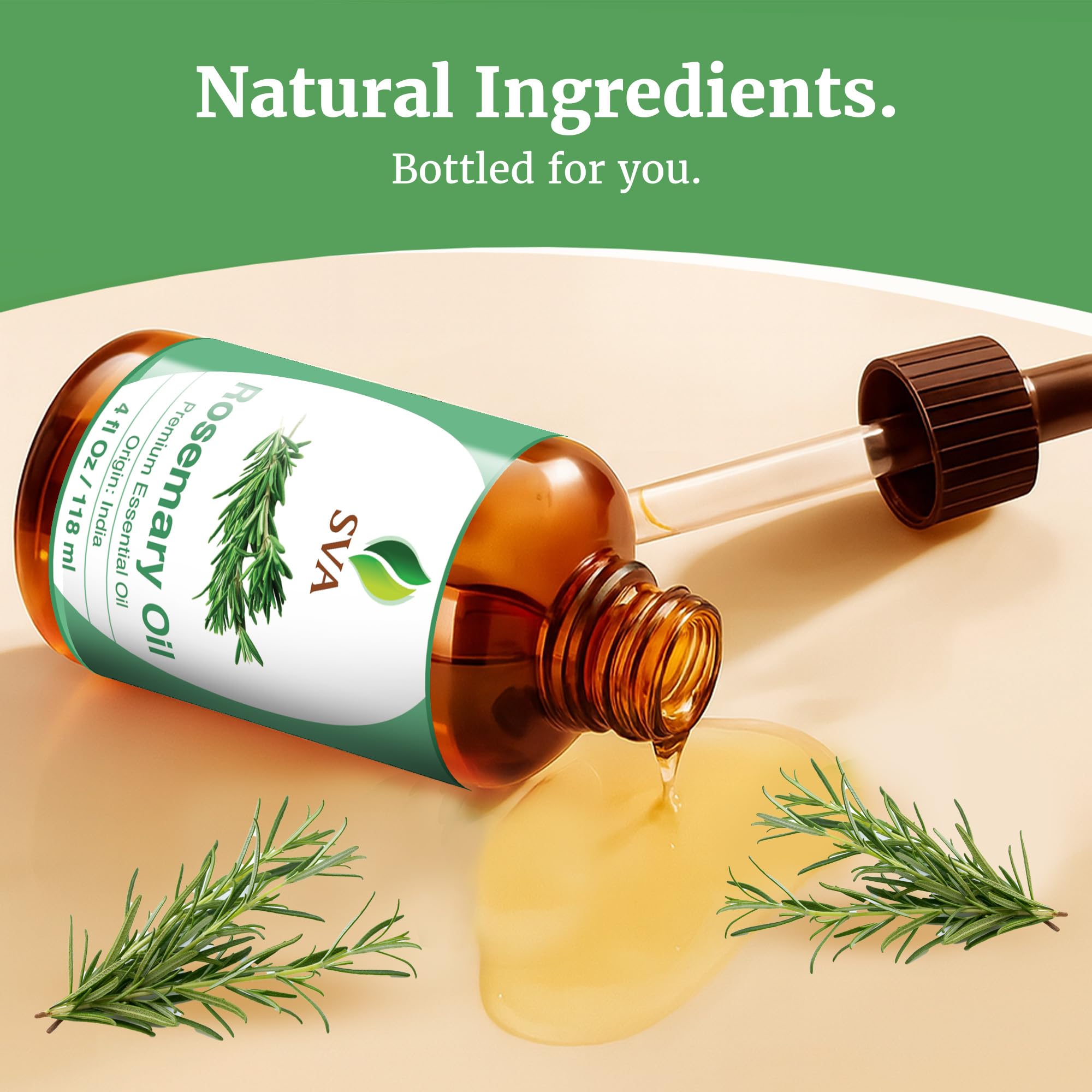 Packaging for SVA Rosemary Essential Oil 4 oz