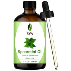 SVA Spearmint Essential Oil 4oz bottle with dropper
