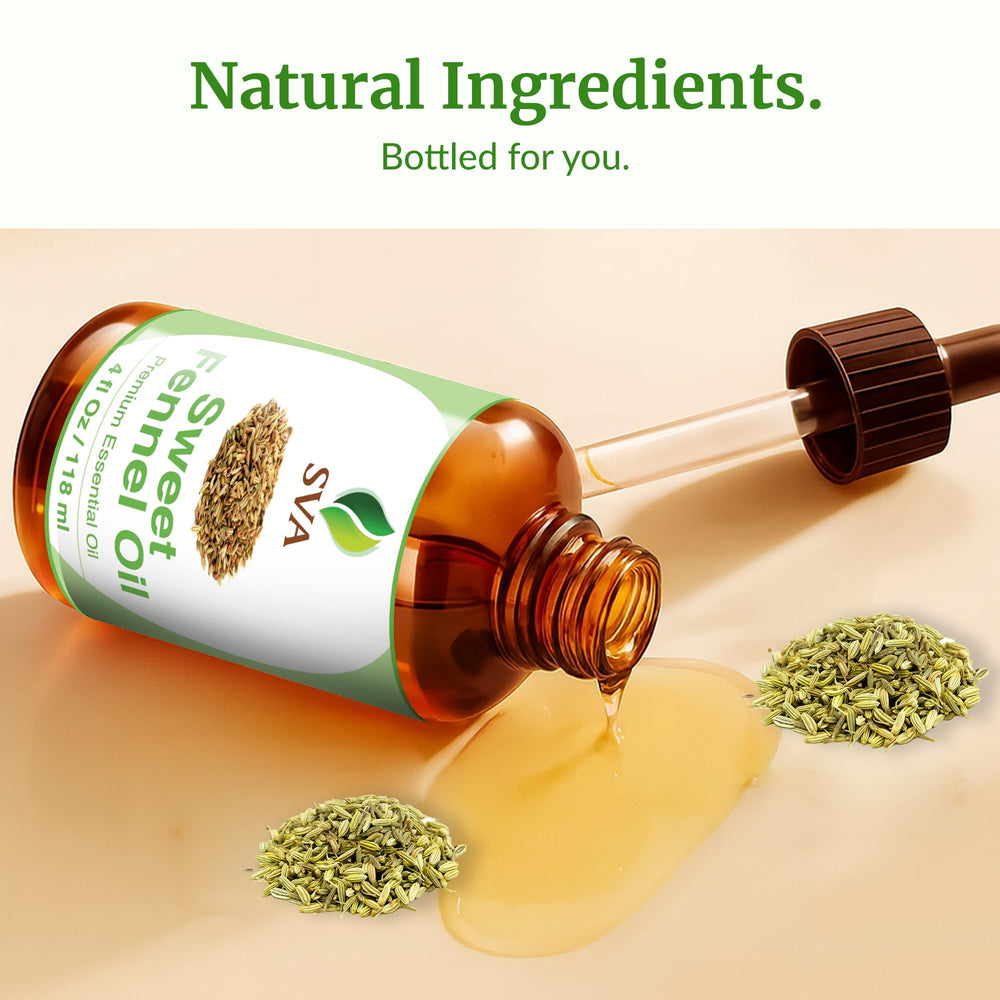 packaging and contents of SVA Sweet Fennel Essential Oil