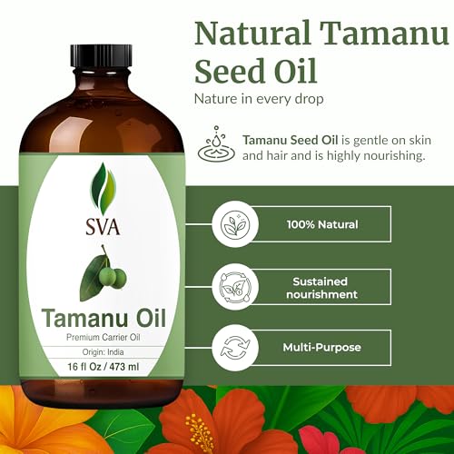 SVA Tamanu Seed Oil bottle label details