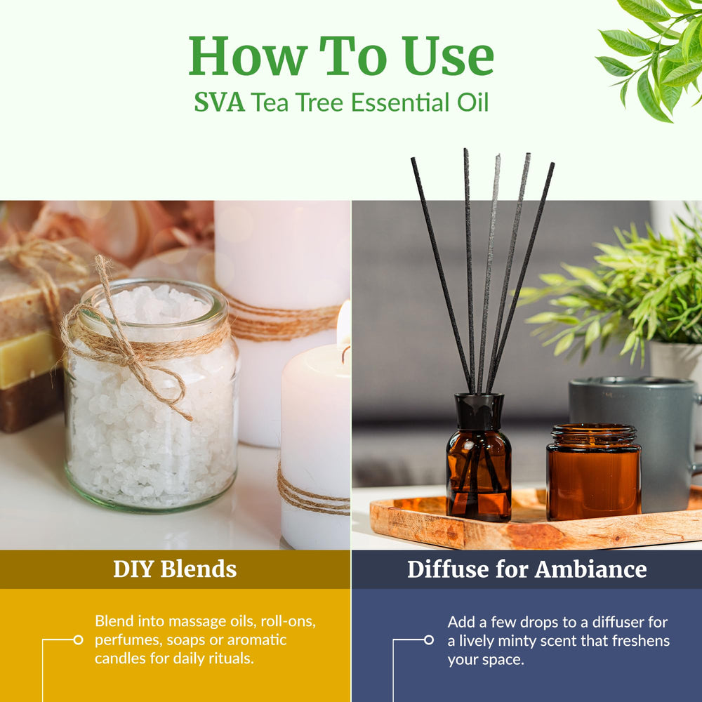 Tea tree oil used for soap making and candle crafting