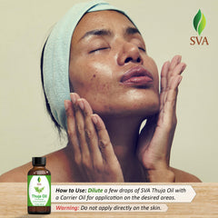 Packaging box of SVA Thuja Essential Oil