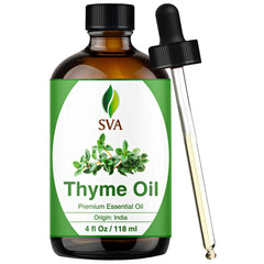 SVA Thyme Essential Oil 4oz bottle with dropper