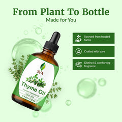 Aromatherapy diffuser releasing thyme scent