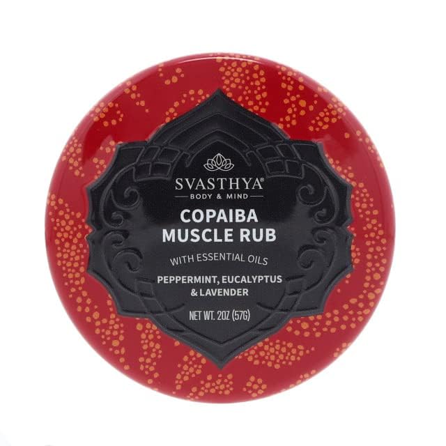SVASTHYA Copaiba Muscle Rub bottle and label