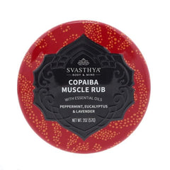 SVASTHYA Copaiba Muscle Rub bottle and label