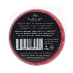 Close-up of Copaiba Muscle Rub applying to skin
