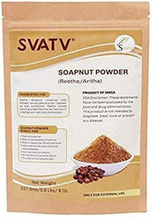 Hair with natural lather from soapnut powder