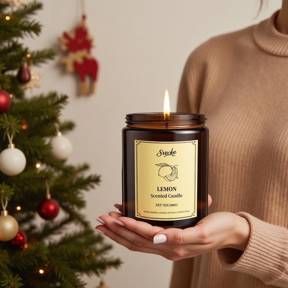 SVECKE 7oz jar candles displayed