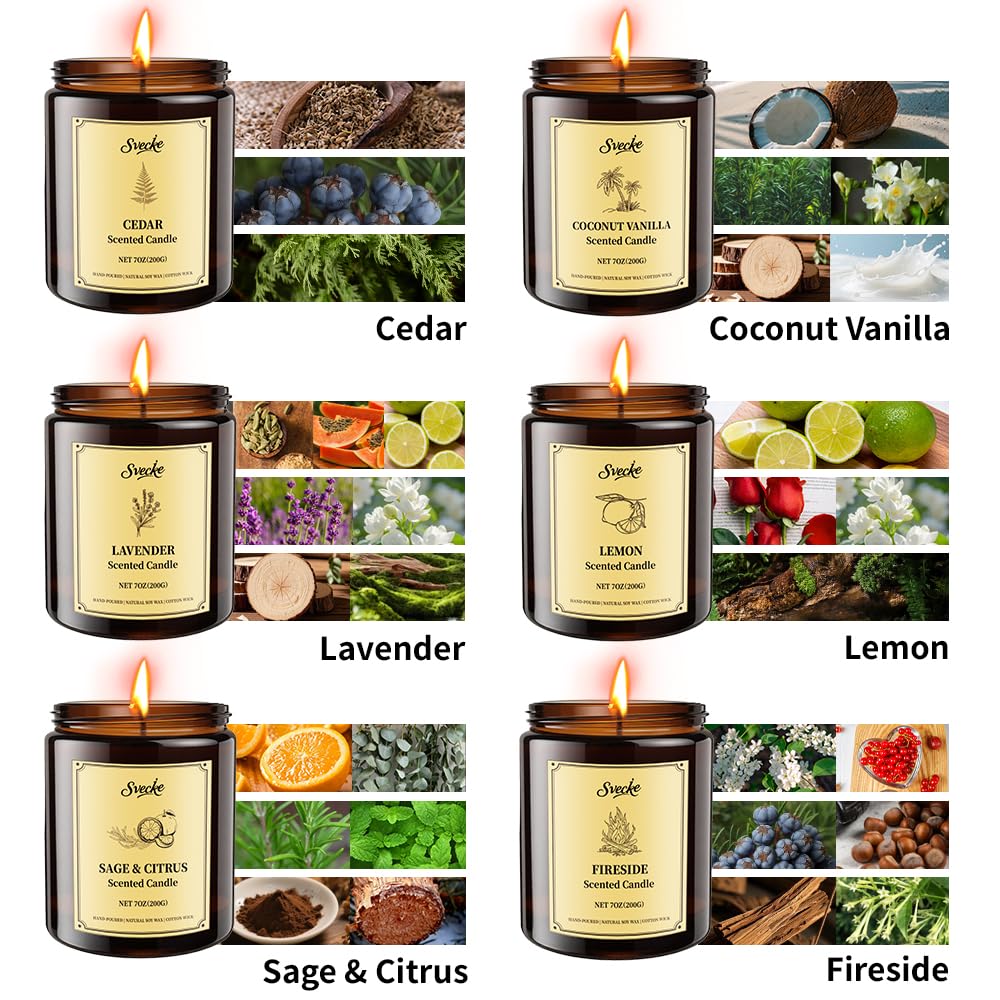 Lemon scented candle in a jar from SVECKE fall collection