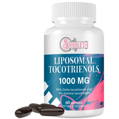 Sveikata Liposomal Tocotrienols 1000mg bottle - front view