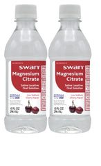 Swan Magnesium Citrate Cherry Flavor Laxative Solution - 2x10oz Bottles
