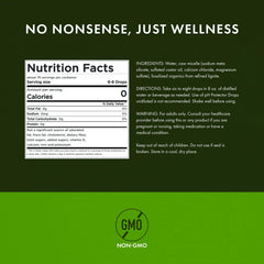 Water prepared with Swanson alkaline drops for pH balance.