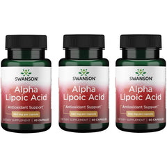 Swanson Alpha Lipoic Acid 300 mg - 60 capsules - 3-pack bottle