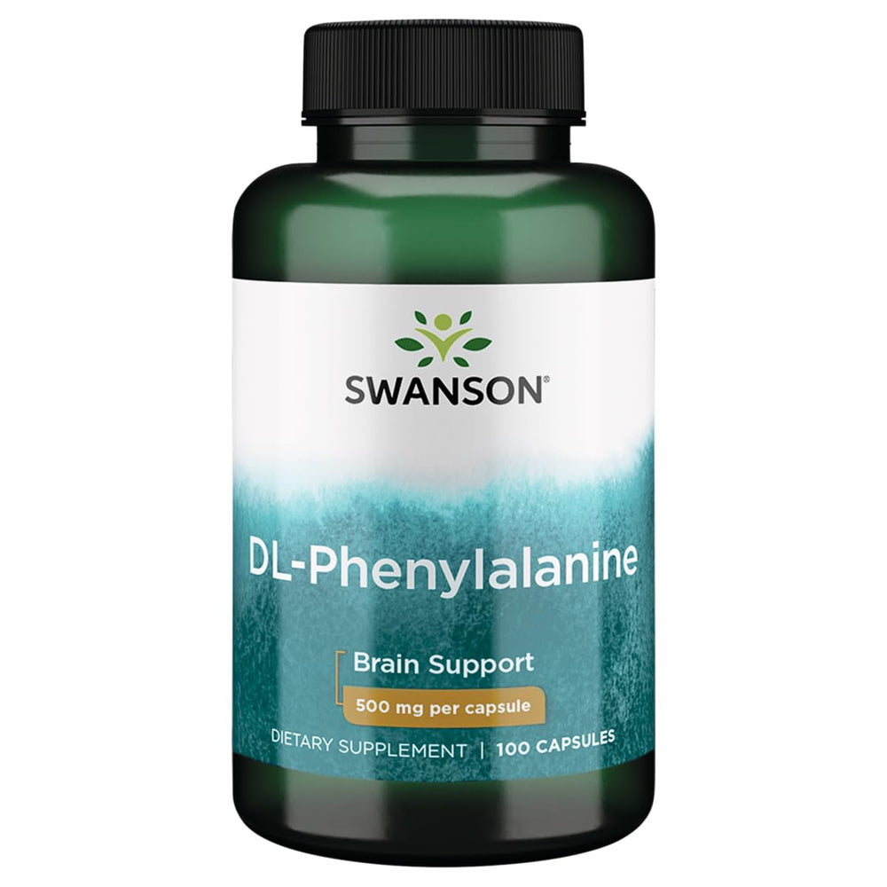 Swanson Amino Acid DL-Phenylalanine 500 mg bottle label