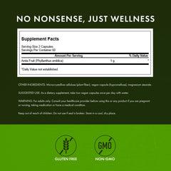 Close-up of Swanson Amla Fruit capsules