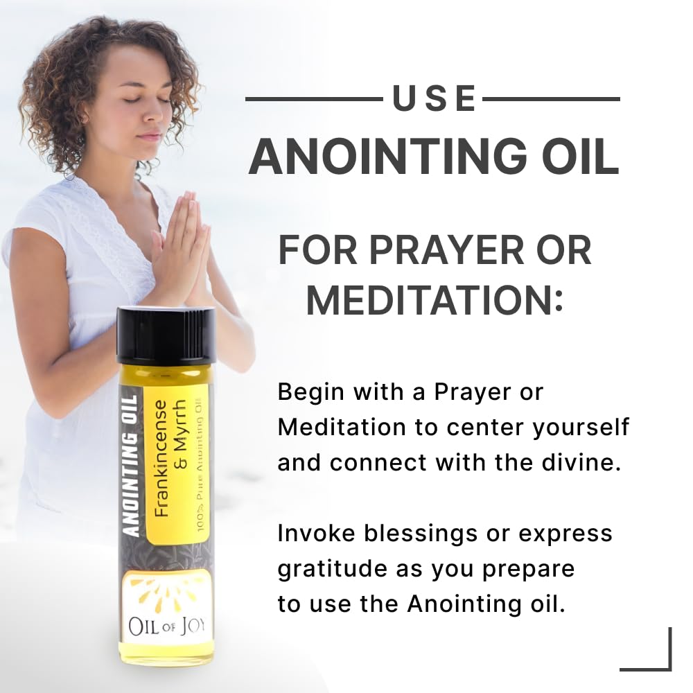 Label on Swanson Anointing Oil featuring Frankincense & Myrrh, 1/4 oz