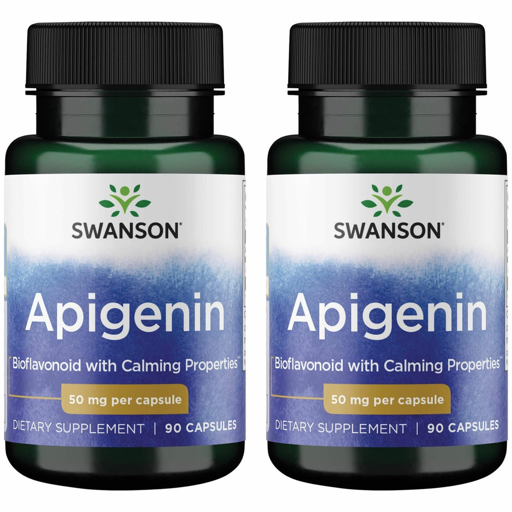 Swanson Apigenin-Bioflavonoid supplement bottle and label