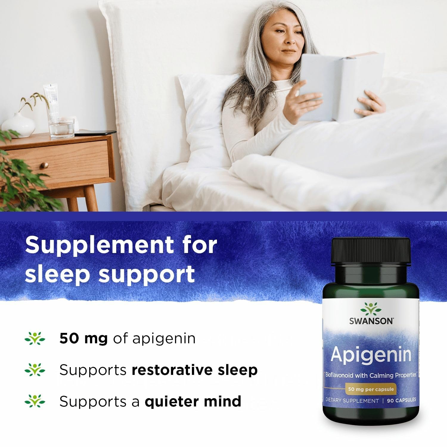 Swanson Apigenin four-pack box demonstrates value and convenience