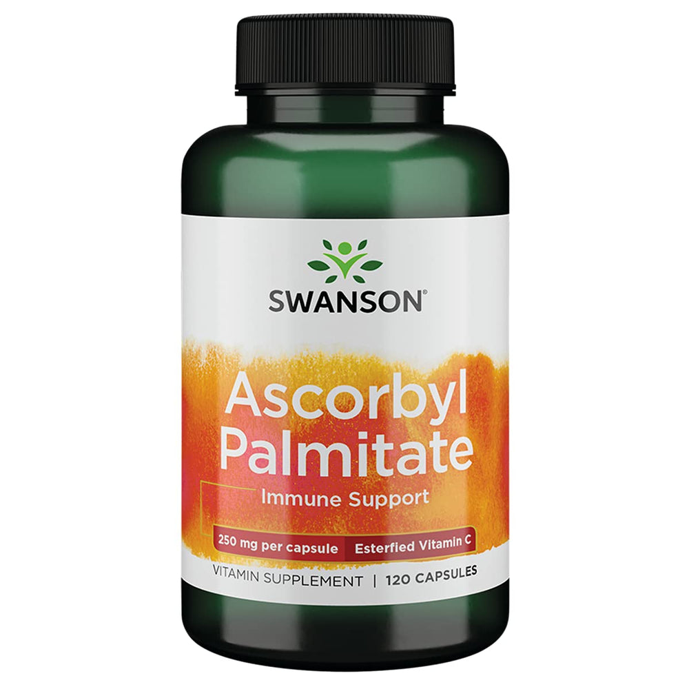 Swanson ASCORBYL Palmitate 250mg 120 capsules bottle on white background
