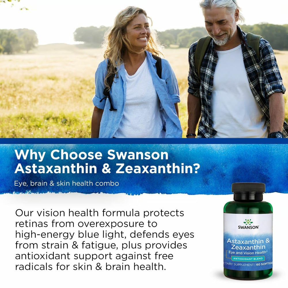 Three-pack box of Swanson Astaxanthin & Zeaxanthin supplements