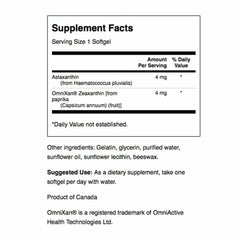 Swanson Astaxanthin & Zeaxanthin 2-pack product packaging