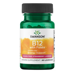 Swanson Vitamin B-12 with Folic Acid 60 tabs bottle