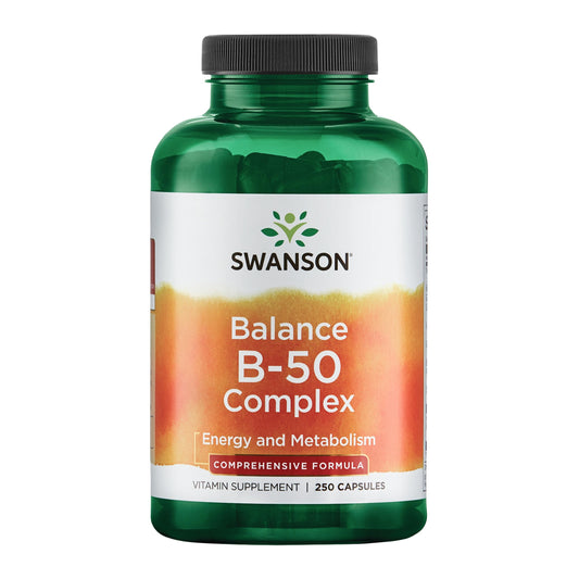 Swanson B-50 B-Complex bottle on white background